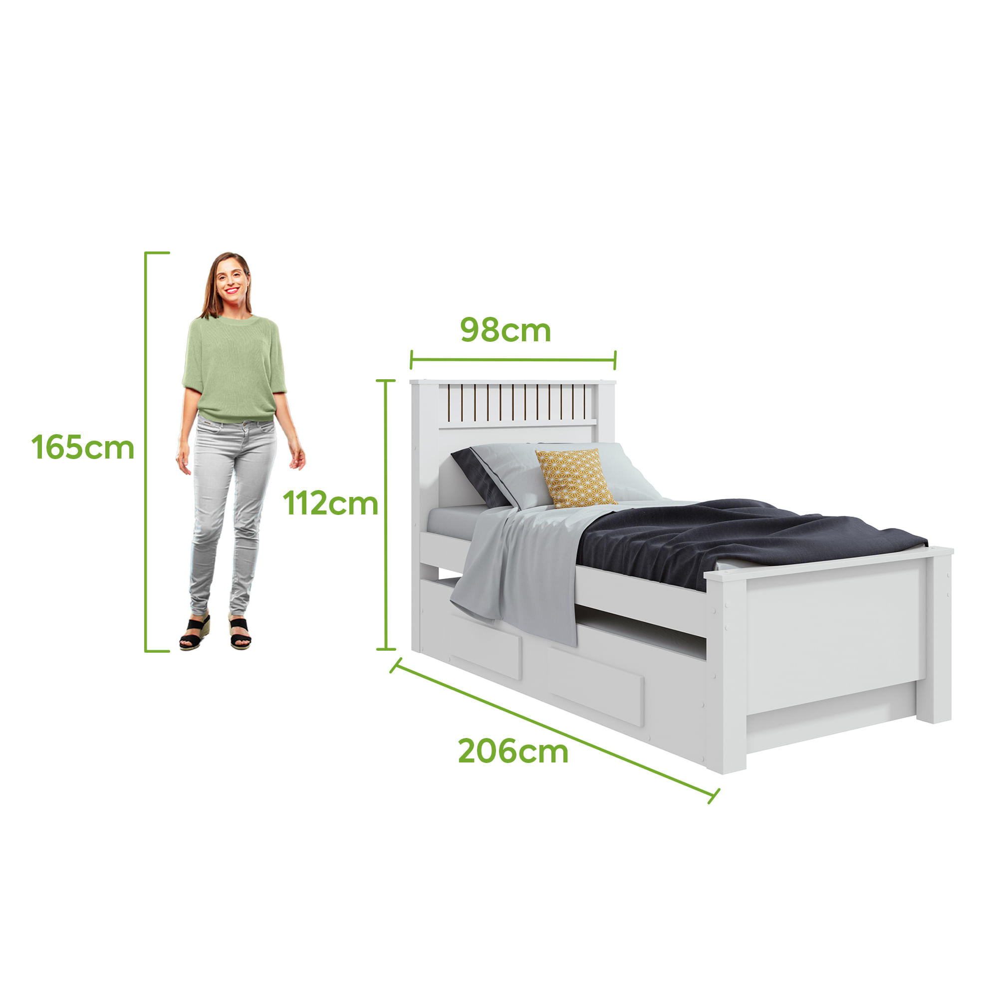 CAMA BIBOX ATHENAS - COTAS BR
